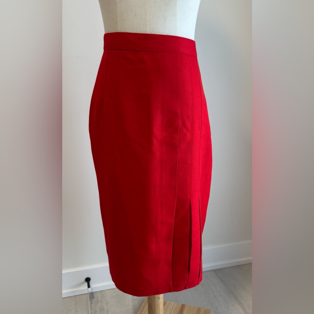 💕 Vintage: Chic Red‎ Pencil Skirt for Women